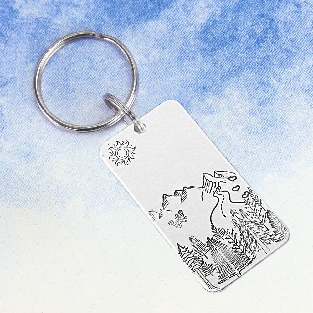 Metal Stamping Tools Alpine Tree Metal Design Stamp, 14mm - Beaducation Original